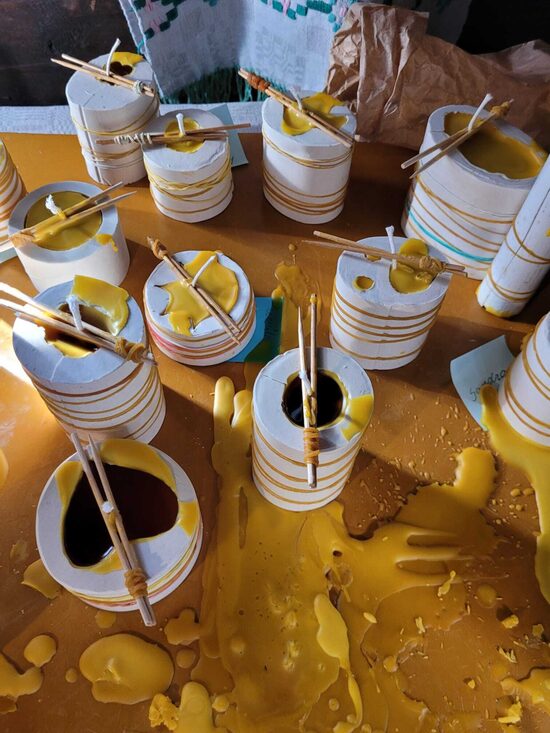 Bišu dārgumu vaska sveču meistarklase